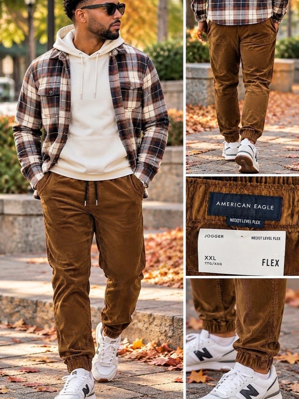 American Eagle Ne(x)t Level Flex Corduroy Jogger Joggers XXL